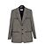 Saint Laurent Four Pocket Houndstooth Wool Blazer Sz.38 Pre-owned