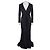 Elegantes Lanvin Schwarzes Viskose-Maxikleid - EU 38 / M Gebraucht