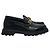 Dior Code Black Loafers aus gebürstetem Kalbsleder mit goldenem Logo, Größe 38, gebraucht - Ansicht 2