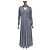 Valentino Blau V-Print Maxi Kleid Gr. M Gebraucht