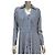 Valentino Blau V-Print Maxi Kleid Gr. M Gebraucht - Ansicht 3