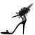 Sandali Stiletto in Velluto Nero con Fiocco Valentino Taglia 39 usati