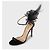 Sandali Stiletto in Velluto Nero con Fiocco Valentino Taglia 39 usati - vista 3