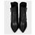 Saint Laurent Niki Leather Wedge Boots - Size 38.5 pre-owned - view 2