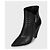 Saint Laurent Niki Leather Wedge Boots - Size 38.5 pre-owned - view 3