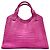 Borsa tote in agnello rosa Nancy Gonzalez usata