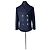Chanel Navy Blue Wool Double-Breasted Peacoat  Sz.38 - view 4
