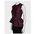 Top peplum de seda burdeos Christian Dior - Talla M / FR38 De segunda mano - vista 2