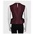 Top peplum de seda burdeos Christian Dior - Talla M / FR38 De segunda mano - vista 3