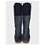 Chanel Denim Logo Boots - Chic Blue Ankle Booties Size 37.5 Pre-owned - view 2