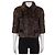 Chic Chanel Brown Rabbit Fur Cropped Jacket - Size 36/S pre-owned