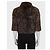 Chic Chanel Brown Rabbit Fur Cropped Jacket - Size 36/S pre-owned - view 3