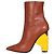 Botines de cuero marrón con punta afilada Balenciaga Talla 39 Usados