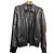 Dolce & Gabbana Dolce and Gabbana Navy Crocodile Print Lambskin Bomber Jacket Sz.48-50 Pre-Owned