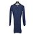 Chanel Navy Langarm-Strickkleid Größe 36 Gebraucht