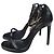 Schwarze Leder-High-Heels von Saint Laurent Größe 38,5 Gebraucht