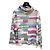Chanel Multicolor Abstract Printed Knit Turtleneck Top Sz.40 Pre-Owned