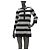 Gestreiftes Seiden-Tunika-Kleid von Chanel Freizeitkleid Größe 38 Gebraucht