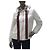 Chaleco puffer Gucci blanco con cuello de rosa talla 42 de segunda mano