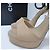 CHANEL 2012 BEIGE SANDALEN MIT KORALLEN-ABSATZ  Gr.37 Gebraucht - Ansicht 3