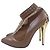 FENDI Tacchi in Pelliccia Marrone Taglia 37.5 Usati