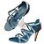Sandali in Velluto Blu Chanel Taglia 38 Usati