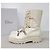 Dior White Iron Leather Tall Boots sz. 38 Pre-Owned - view 3
