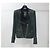 Giacca biker in shearling verde da donna Balmain Taglia 38 Usata - vista 3