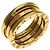 Bulgari Anello Bvlgari B-zero1 2-Band in oro giallo 18K - vista 2