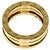 Bulgari Anello Bvlgari B-zero1 a 2 bande in oro giallo 18K - vista 4
