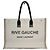 Borsa Tote Rive Gauche Saint Laurent Nero Beige