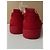 Sneakers in suede rosso Christian Louboutin con borchie - vista 11
