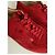 Sneakers in suede rosso Christian Louboutin con borchie - vista 5