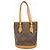 Borsa Tote Bucket PM Monogram Louis Vuitton Marrone