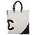 Chanel Cambon Lammleder Tote Bag Schwarz Weiß