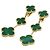 Malachit Ohrringe mit 3 Motiven Magic Alhambra von Van Cleef & Arpels