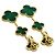 Malachit Ohrringe mit 3 Motiven Magic Alhambra von Van Cleef & Arpels - Ansicht 2