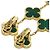 Malachit Ohrringe mit 3 Motiven Magic Alhambra von Van Cleef & Arpels - Ansicht 3