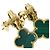 Malachit Ohrringe mit 3 Motiven Magic Alhambra von Van Cleef & Arpels - Ansicht 5
