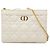 Pochette Every Dior Caro in pelle di vitello Cannage morbida bianca Dior Bianco