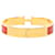 Bracelet PM Clic H en émail rouge étroit Hermès  - vue 3