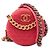 Clutch rotondo in tweed rosa 19 di Chanel con catena
