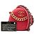Clutch rotondo in tweed rosa 19 di Chanel con catena - vista 8