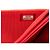 Chanel Rotes, gestepptes Lammleder Boy Wallet mit Kette - Ansicht 6
