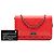Chanel Rotes, gestepptes Lammleder Boy Wallet mit Kette - Ansicht 8
