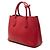 Prada Rosso Medio Saffiano Pelle Borsa Doppia - vista 2