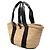 Chloé Beiger Mittlerer Raffia- und Glattleder Sense Basket Tote - Ansicht 2