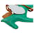 Charm de bolsa Hermès Grigri Rodeo Pegase PM em couro de cordeiro Milo verde e Swift Camelo  - vista 4