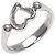 Open Heart Diamantring aus Platin 950 von Tiffany & Co. - Ansicht 2