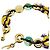 Charm de cadena Donut Loewe Dorado Verde Amarillo